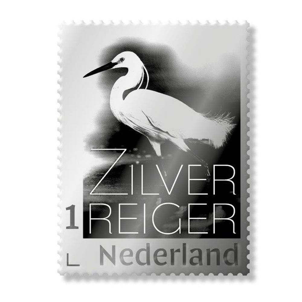 Zilveren Postzegel De Zilverreiger 2020