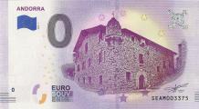 0 Euro Biljet Andorra 2018 - Andorra