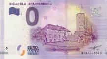 0 Euro biljet Duitsland 2018 - Bielefeld Sparrenburg