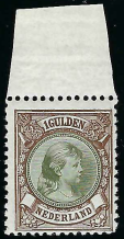 Nederland NVPH nr. 46 Prinses Wilhelmina met hangend haar postfris