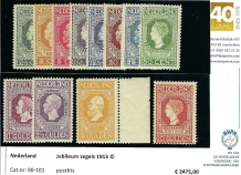 Nederland NVPH nr.90/101 Jubileumzegels 1913 postfris