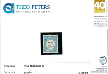 Nederland NVPH nr. P5 Port Cijfer 1881-1887 postfris