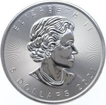 CaCanada Maple Leaf 2021 1 ounce silver