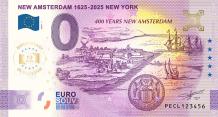 0 Euro biljet Nederland 2025 - New Amsterdam 1625-2025 New York ANNIVERSARY