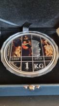 2019 Nationale één kilo herdenkingsmunt, De Nachtwacht - Rembrandt van Rijn 1669 - 2019
