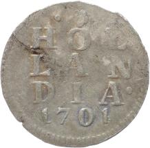 Holland Dubbele wapenstuiver 1701