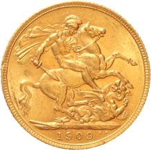 Great Britain Sovereign 1909