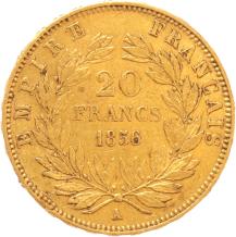 France 20 francs 1856a