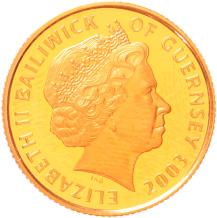Alderney 25 Pounds 2003 The Golden Hind proof