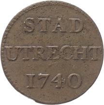 Utrecht city Duit 1740
