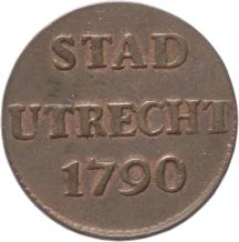 Utrecht city Duit 1790