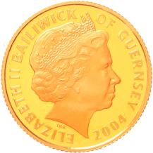 Alderney 25 Pounds 2004 HMS Invincible proof