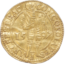 Utrecht Nederlandse dukaat goud 1597