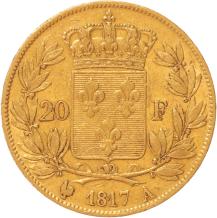 France 20 francs 1817a