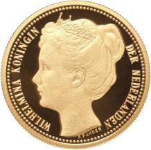 Replica 2 1/2 Gulden 1898 in Verguld Zilver