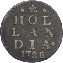 Holland Dubbele wapenstuiver 1728