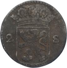 Holland Dubbele wapenstuiver 1728