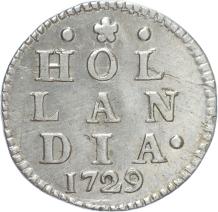 Holland Dubbele wapenstuiver 1729