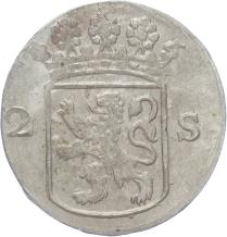 Holland Dubbele wapenstuiver 1757