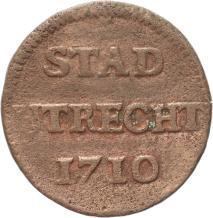 Utrecht-stad Duit 1710