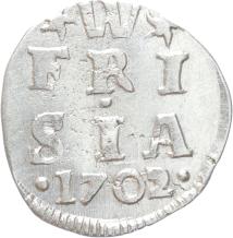 West-Friesland Dubbele stuiver 1702