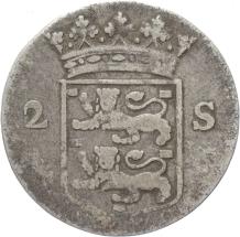 West-Friesland Dubbele stuiver 1757