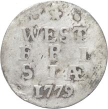 West-Friesland Dubbele stuivers 1779