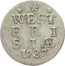 West-Friesland Dubbele stuiver 1787