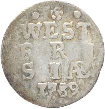 West-Friesland Dubbele stuiver 1789
