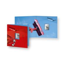 Zilveren postzegel Fokker De Rode Baron DR-1 2024