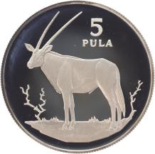 Botswana 5 Pula Gemsbok 1978 silver Proof