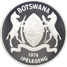 Botswana 5 Pula Gemsbok 1978 silver Proof