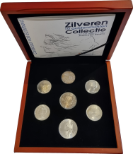 Zilveren 10 guldenmunten Collectie uit het tijdperk van Juliana en Beatrix