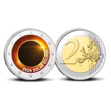 2 Euro munt kleur 2026 Solar Eclipse
