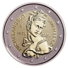 San Marino 2 euro 2025 Michelangelo Reverse Proof