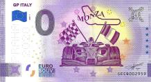 0 Euro biljet Italië 2020 - GP Italy Monza PRAHA 2020