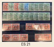 ES 21 Nederland 1940 Guilloche complete serie + combinaties
