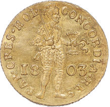 Holland Gouden dukaat 1803
