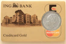 ING Bank Credit Card Gold Mastercard 1 guilder 1939 Coincard