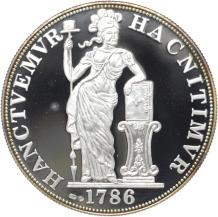 Replica 1 Gulden 1786 Nederlandse Maagd in Zilver Variant