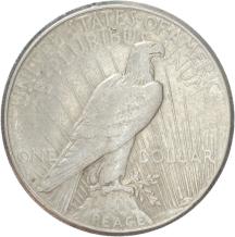USA Peace 1 Dollar silver 1923s VF/XF