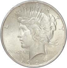 USA Peace 1 Dollar silver 1925 BU