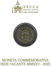 Vatican 2 euro 2025 Sede Vacante BU in blister pack