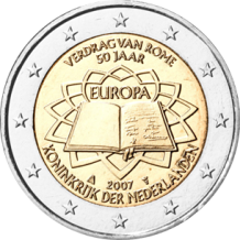 Nederland 2 euro 2007 Verdrag van Rome UNC