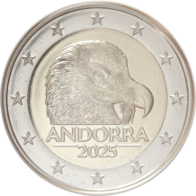 Andorra 2 euro 2025 Lammergier