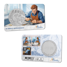 Ambacht van munten maken - penning in coincard
