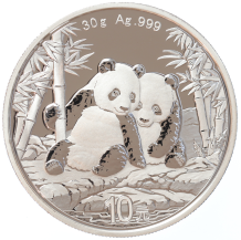 China Panda 2026 30 gram silver