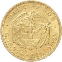 Colombia 1- pesos gold 1924
