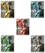 Crypto postzegels Nederland 2025 complete set