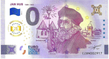 0 Euro biljet Tsjechië 2025 - Jan Hus 1369-1415 ANNIVERSARY